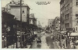 大連ノ商店街浪速通リ