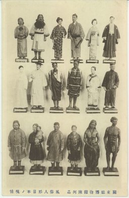 關東廳博物館陳列品　風俗人形日本ノ現情