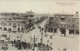 奉天平安広場より青葉町・春日町を望む