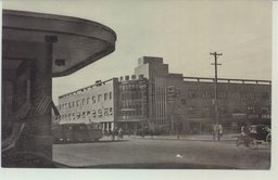 文化的施設を備ふ大連市場の外貌