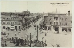 奉天平安広場より青葉町・春日町を望む