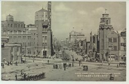 (奉天)活況最も繁盛なる浪速通りの景観