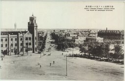 奉天駅屋上ヨリ見タル新市街