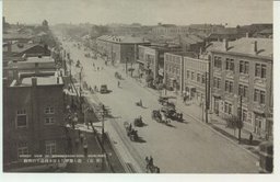 最も繁華なる日本橋通りの街観