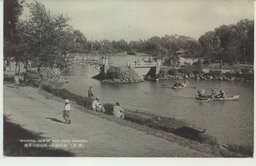 (新京)涼味溢るゝ西公園の景趣