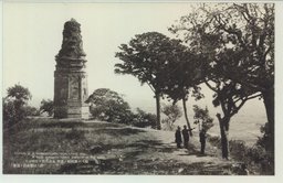 (撫順)　撫順城ノ名所　北山山頂ノ古塔ヨリ鮮人経営水田ノ遠望