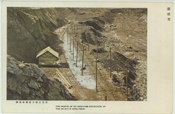 撫順炭礦露天堀之實況