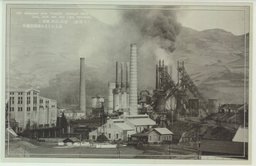 (本渓湖)　石炭、石灰、鉄鉱に恵まれたる本渓湖製鉄所