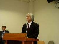 佐藤元彦学長による挨拶